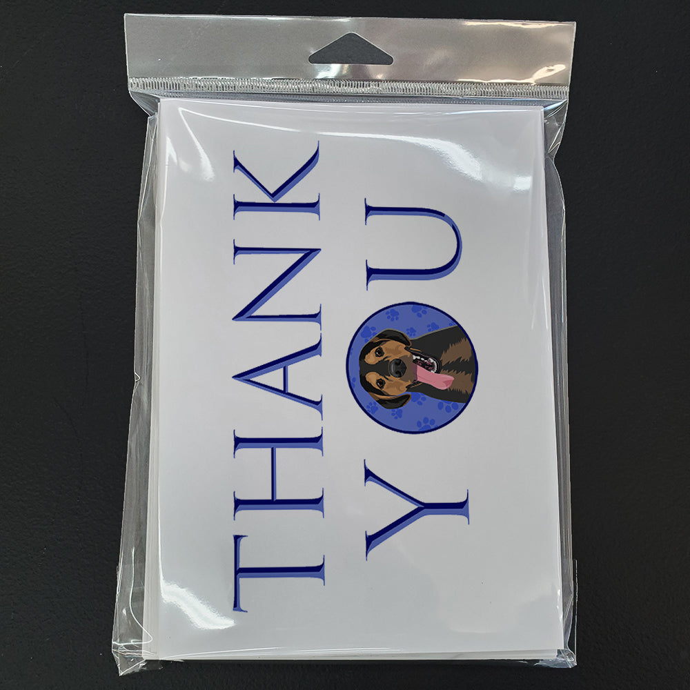 Rottweiler Black and Tan #4 Thank You Greeting Cards Pack of 8 Blank Cards with Envelopes Whimsical A7 Size 5x7