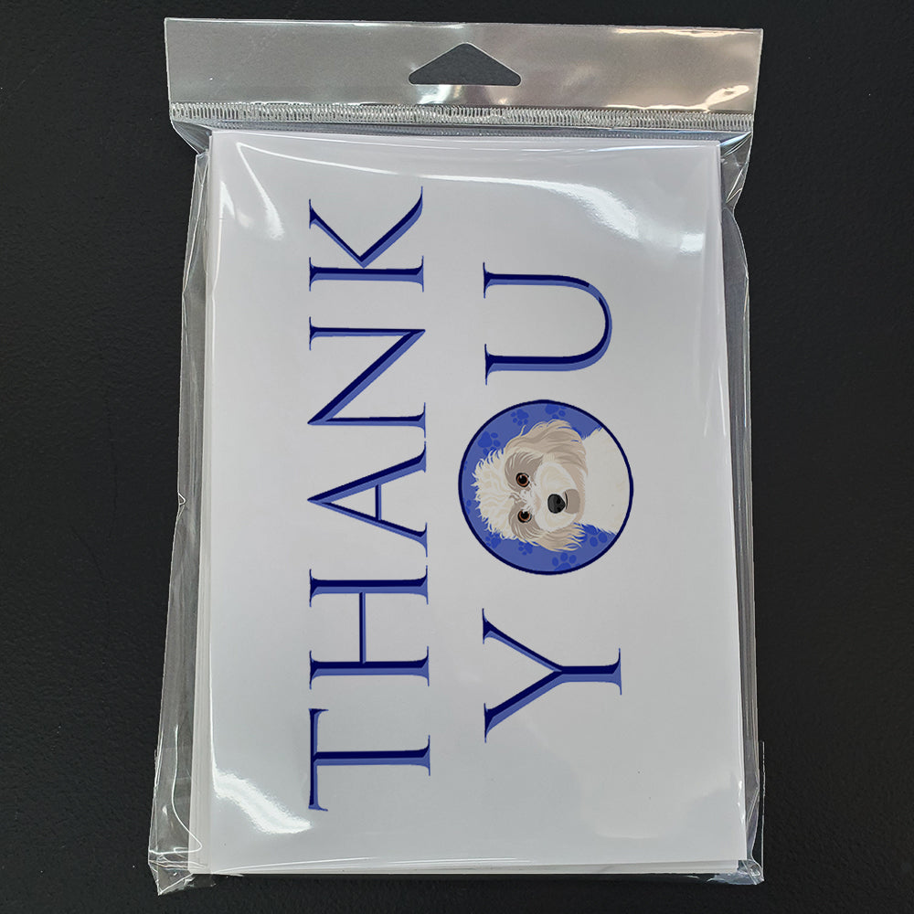 Shih-Tzu Gold #7 Thank You Greeting Cards Pack of 8 Blank Cards with Envelopes Whimsical A7 Size 5x7