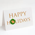 Rabbits - Holland Lop Rabbit Happy Holidays Greeting Cards Pack of 8 Blank Cards with Envelopes Whimsical A7 Size 5x7