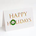 Cyprus Poodle - Dog Face Happy Holidays Christmas Greeting Cards Pack of 8 Blank Cards with Envelopes Whimsical A7 Size 5x7