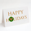 Russian Tor Terrier - Dog Face Happy Holidays Christmas Greeting Cards Pack of 8 Blank Cards with Envelopes Whimsical A7 Size 5x7