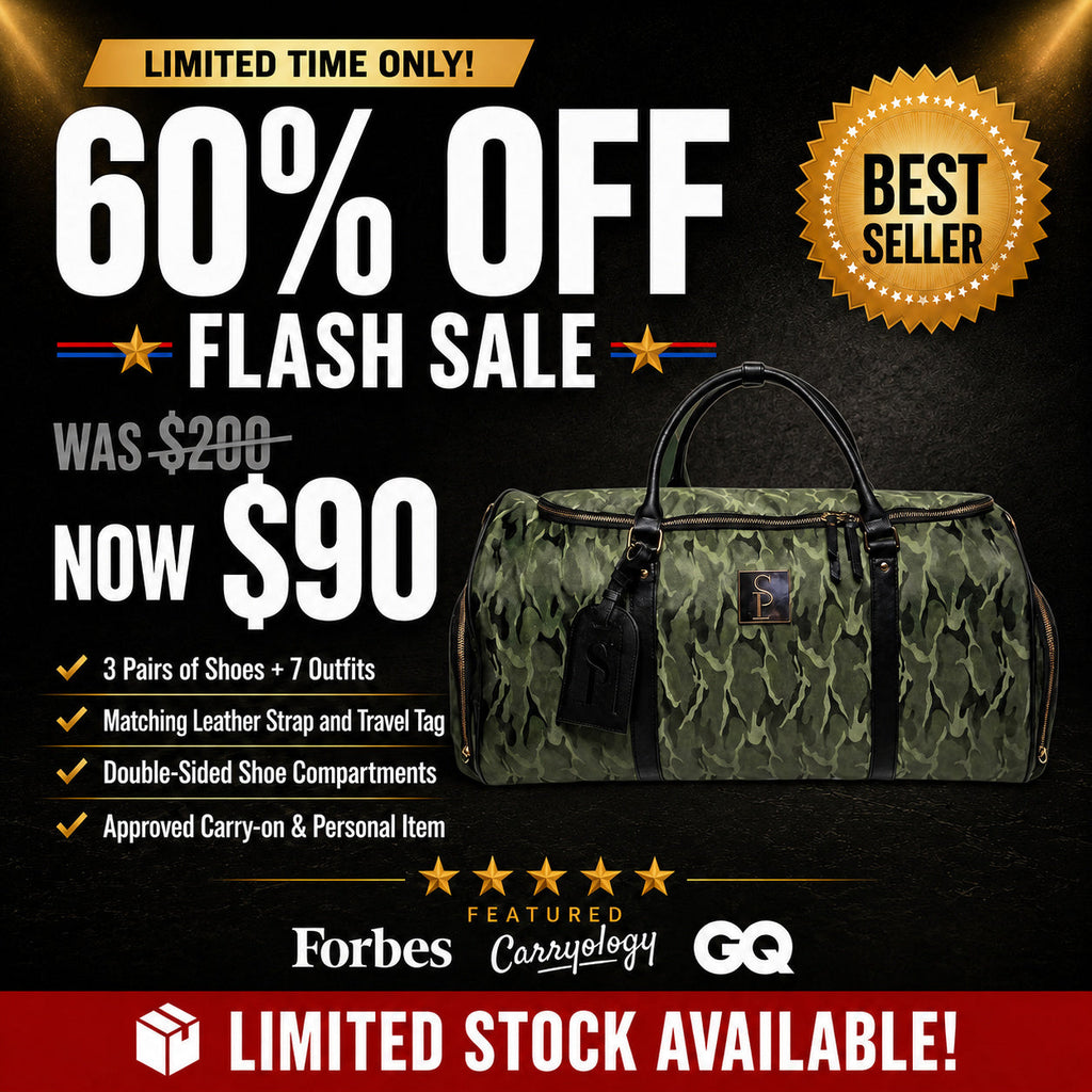 Green Camo Weekender Duffle Bag (FLASH SALE)