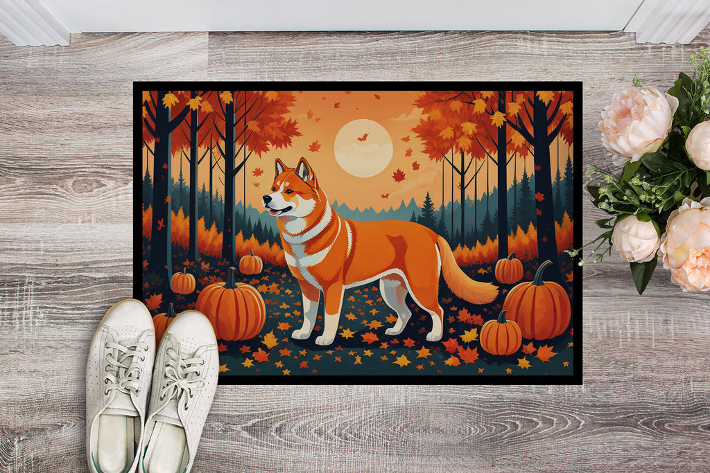 Akita Fall Doormat Indoor Outdoor 18H X 27W Front Door Mat Rugs for Entryway, Non Slip Washable