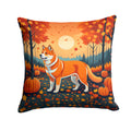 Akita Fall Decorative Throw Pillow 18x18 Indoor Outdoor Accent Cushion, Fabric Cover with Insert for Sofa, Bed, Porch & Living Room