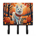 American Eskimo Fall Leash or Key Holder Wall Hooks, Coat Rack Wall Mount, for Hanging Keys, Towels, Aprons, Leashes