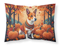 Red Basenji Fall Standard Pillowcase Lightweight Super Soft Easy Care Decorative Artwork Pillowcase, Standard