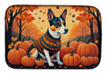 Basenji Fall Dish Drying Mat Absorbent Dish Drying Mat Pad for Kitchen Counter Dish Drainer Mat for Countertop, 14 x 21", Multicolor