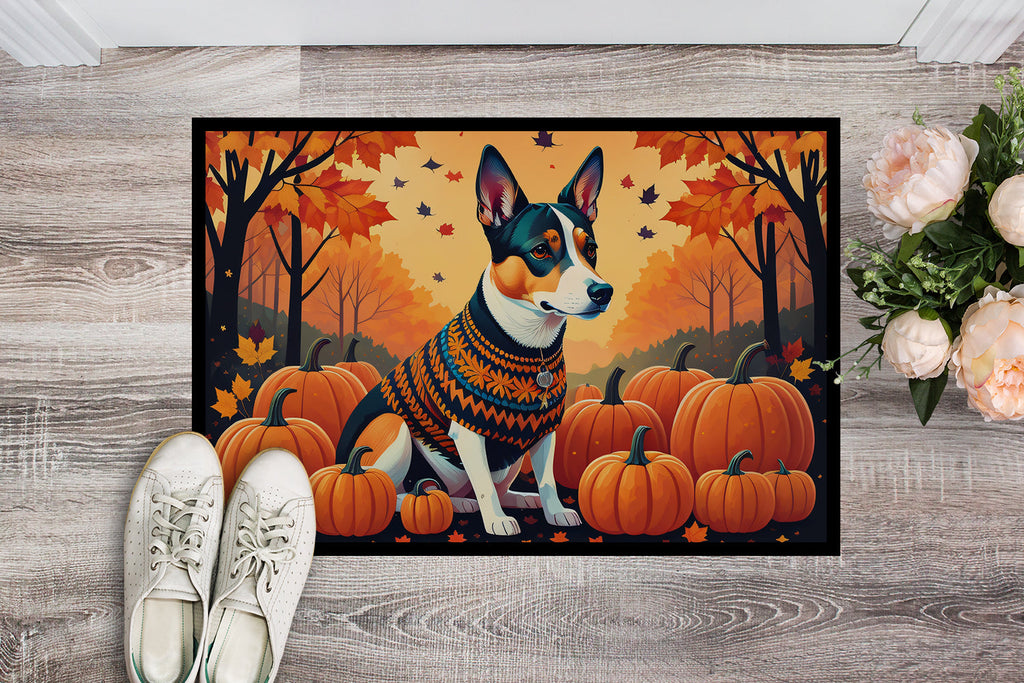 Basenji Fall Doormat Indoor Outdoor 18H X 27W Front Door Mat Rugs for Entryway, Non Slip Washable