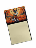 Basenji Fall Watercolor Sticky Note Holder Refillable Dispenser Desk Accessory 3x3 Pad Gift