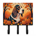 Basset Hound Fall Leash or Key Holder Wall Hooks, Coat Rack Wall Mount, for Hanging Keys, Towels, Aprons, Leashes