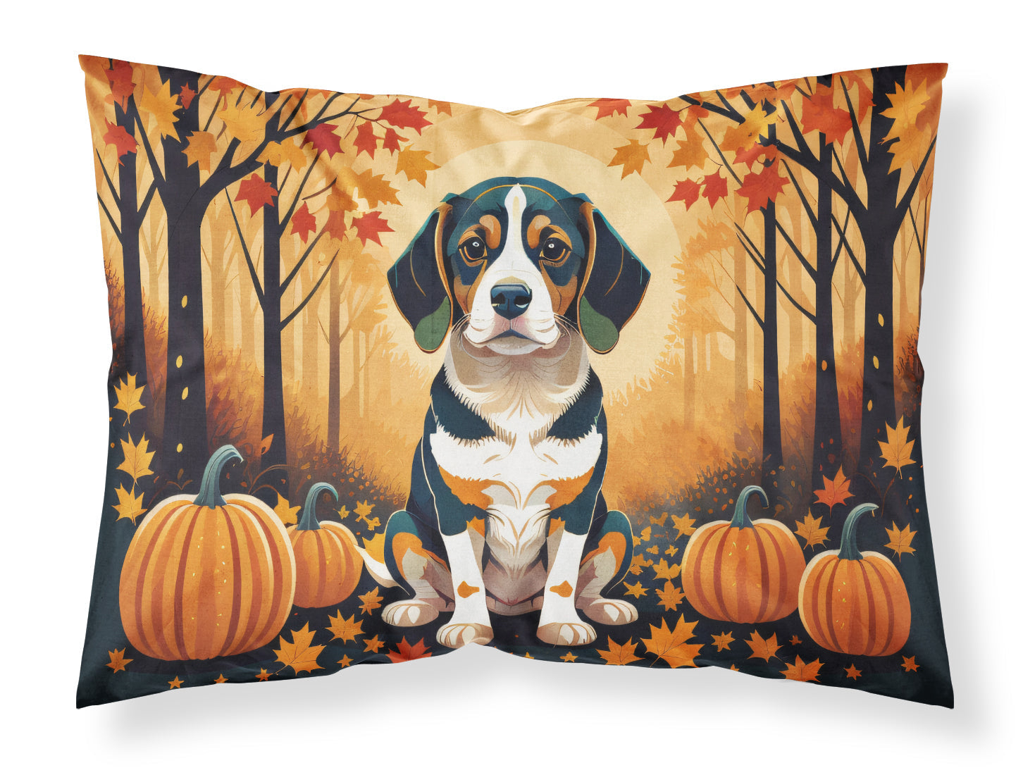 Beagle Fall Standard Pillowcase Lightweight Super Soft Easy Care Decorative Artwork Pillowcase, Standard