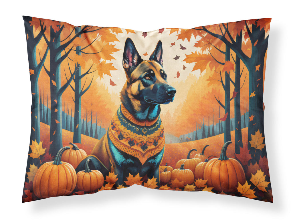 Belgian Malinois Fall Standard Pillowcase Lightweight Super Soft Easy Care Decorative Artwork Pillowcase, Standard