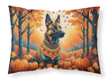 Belgian Malinois Fall Standard Pillowcase Lightweight Super Soft Easy Care Decorative Artwork Pillowcase, Standard