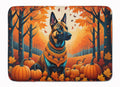 Belgian Malinois Fall Memory Foam Kitchen Mat Machine Washable Anti-Fatigue Cushion Comfort Bath or Kitchen Rug