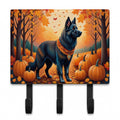 Belgian Sheepdog Fall Leash or Key Holder Wall Hooks, Coat Rack Wall Mount, for Hanging Keys, Towels, Aprons, Leashes