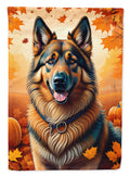 Belgian Tervuren Fall House Flag 28x40 Porch Sleeve Pole Decorative Outside Yard Banner Artwork Wall Hanging, Polyester