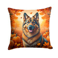 Belgian Tervuren Fall Decorative Throw Pillow 18x18 Indoor Outdoor Accent Cushion, Fabric Cover with Insert for Sofa, Bed, Porch & Living Room