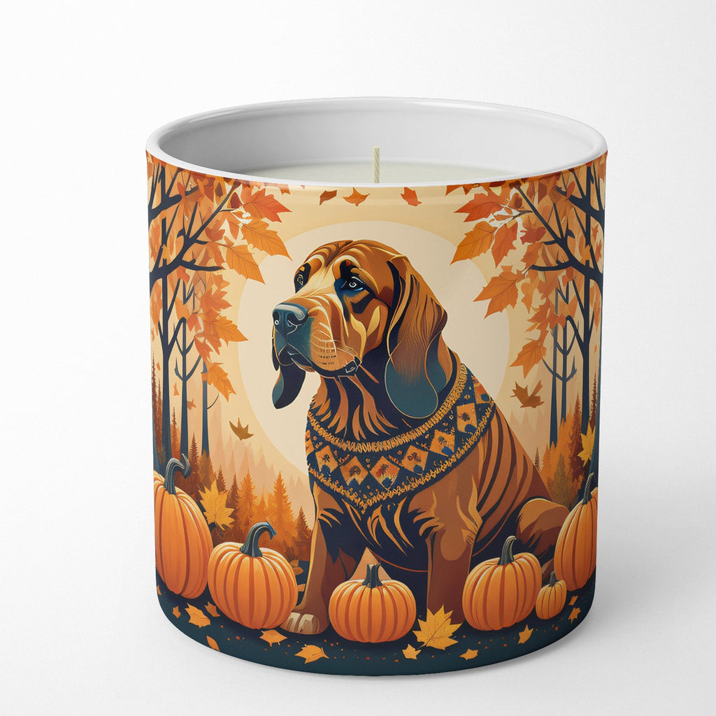 Bloodhound Fall Decorative Soy Candle Nature Soy Wax Essential Oil Home Decor Ideal for Bedroom Kitchen Bath Office Gift, 10 oz