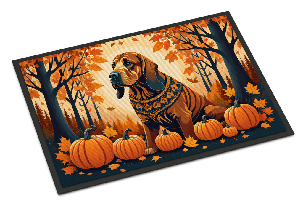 Bloodhound Fall Doormat Indoor Outdoor 24H X 36W Front Door Mat Rugs for Entryway, Non Slip Washable Low Pile,