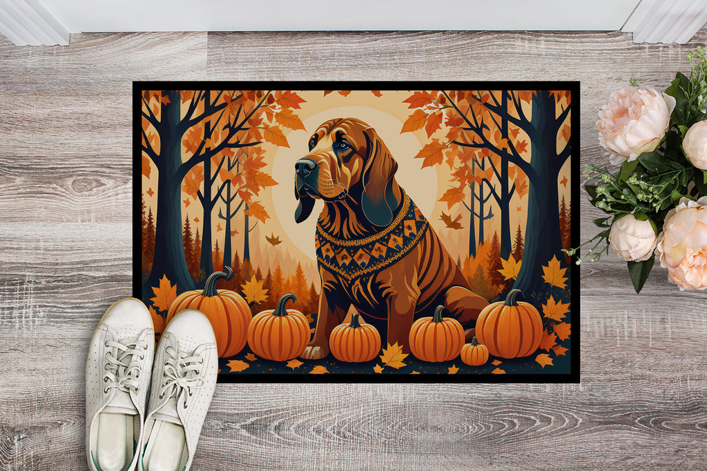 Bloodhound Fall Doormat Indoor Outdoor 18H X 27W Front Door Mat Rugs for Entryway, Non Slip Washable