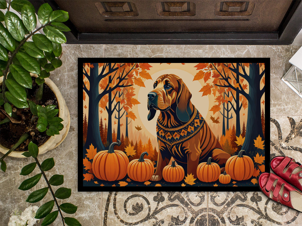 Bloodhound Fall Doormat Indoor Outdoor 18H X 27W Front Door Mat Rugs for Entryway, Non Slip Washable
