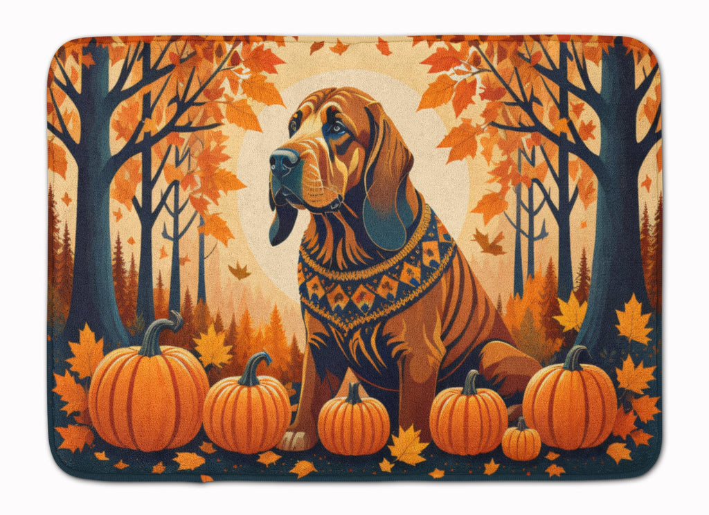 Bloodhound Fall Memory Foam Kitchen Mat Machine Washable Anti-Fatigue Cushion Comfort Bath or Kitchen Rug