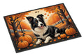 Border Collie Fall Doormat Indoor Outdoor 18H X 27W Front Door Mat Rugs for Entryway, Non Slip Washable