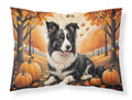 Border Collie Fall Standard Pillowcase Lightweight Super Soft Easy Care Decorative Artwork Pillowcase, Standard