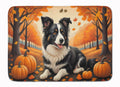 Border Collie Fall Memory Foam Kitchen Mat Machine Washable Anti-Fatigue Cushion Comfort Bath or Kitchen Rug