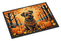 Border Terrier Fall Doormat Indoor Outdoor 18H X 27W Front Door Mat Rugs for Entryway, Non Slip Washable