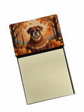 Boxer Fall Watercolor Sticky Note Holder Refillable Dispenser Desk Accessory 3x3 Pad Gift