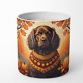 Boykin Spaniel Fall Decorative Soy Candle Nature Soy Wax Essential Oil Home Decor Ideal for Bedroom Kitchen Bath Office Gift, 10 oz