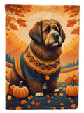 Briard Fall House Flag 28x40 Porch Sleeve Pole Decorative Outside Yard Banner Artwork Wall Hanging, Polyester