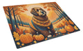 Briard Fall Cutting Board Tempered Glass Kitchen Cutting Surface, Heat Resistant Chopping, Non-Slip Feet, Food Prep & Serving