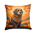 Briard Fall Decorative Throw Pillow 18x18 Indoor Outdoor Accent Cushion, Fabric Cover with Insert for Sofa, Bed, Porch & Living Room