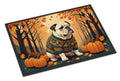 White English Bulldog Fall Doormat Indoor Outdoor 24H X 36W Front Door Mat Rugs for Entryway, Non Slip Washable Low Pile,