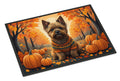 Cairn Terrier Fall Doormat Indoor Outdoor 18H X 27W Front Door Mat Rugs for Entryway, Non Slip Washable