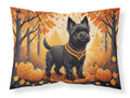 Black Cairn Terrier Fall Standard Pillowcase Lightweight Super Soft Easy Care Decorative Artwork Pillowcase, Standard