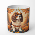 Cavalier Spaniel Fall Decorative Soy Candle Nature Soy Wax Essential Oil Home Decor Ideal for Bedroom Kitchen Bath Office Gift, 10 oz