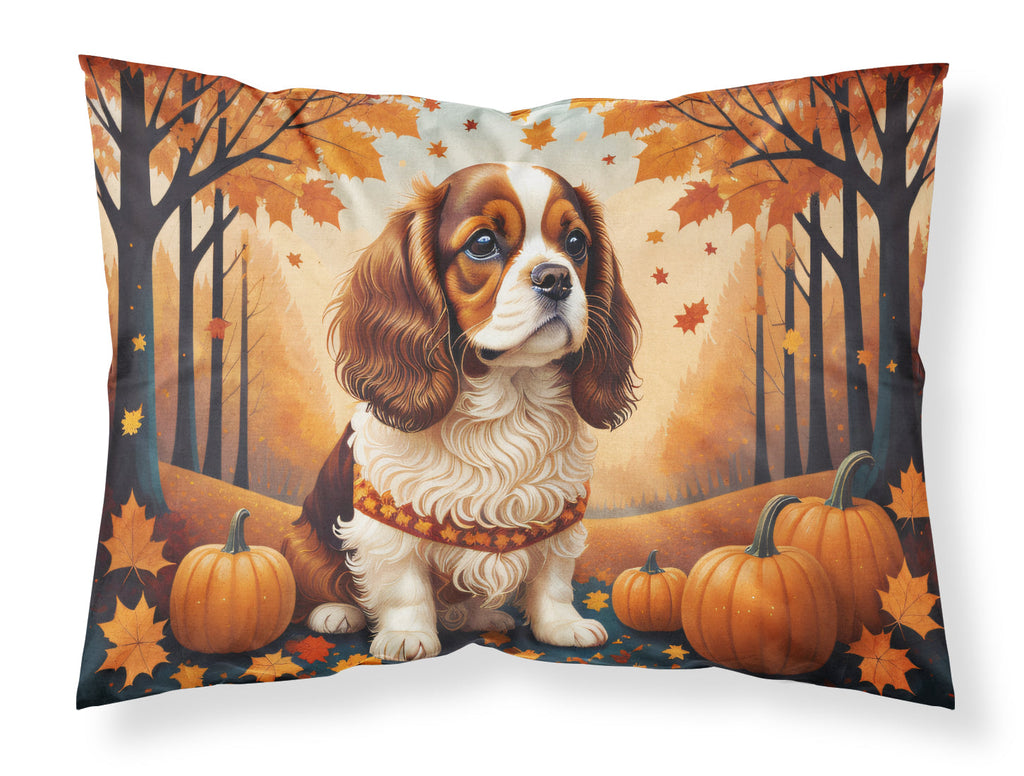 Cavalier Spaniel Fall Standard Pillowcase Lightweight Super Soft Easy Care Decorative Artwork Pillowcase, Standard