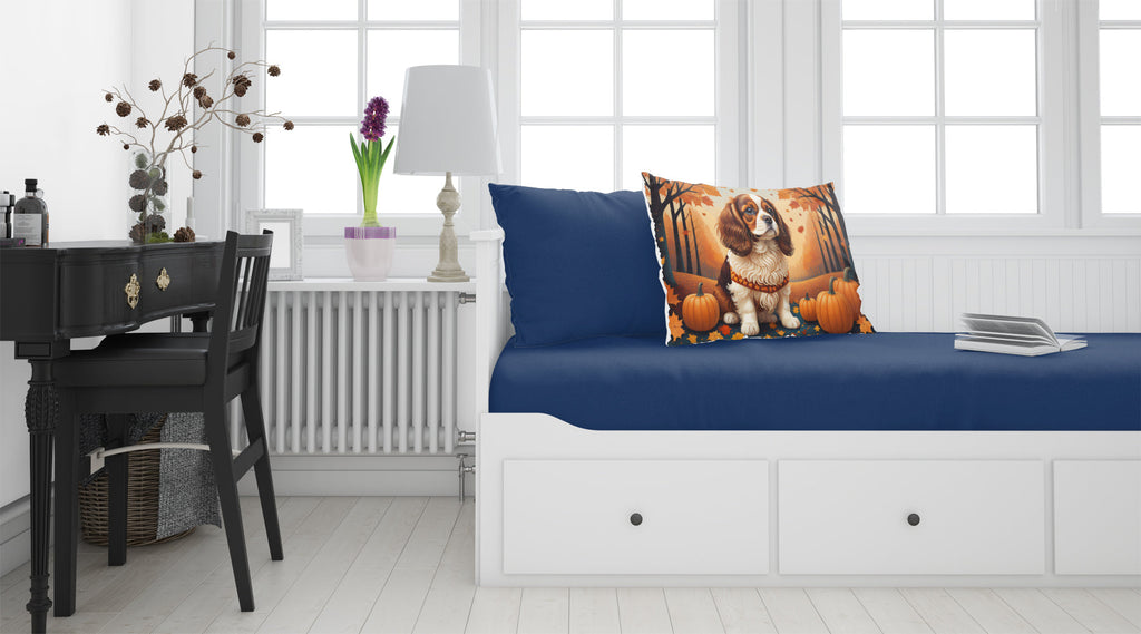 Cavalier Spaniel Fall Standard Pillowcase Lightweight Super Soft Easy Care Decorative Artwork Pillowcase, Standard