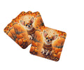 Chihuahua Fall Foam Coasters Set of 4 Cup Coasters for Indoor Outdoor, Tabletop Protection, Anti Slip, Mouse pad Material