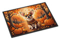 Chihuahua Fall Doormat Indoor Outdoor 18H X 27W Front Door Mat Rugs for Entryway, Non Slip Washable