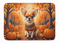 Chihuahua Fall Memory Foam Kitchen Mat Machine Washable Anti-Fatigue Cushion Comfort Bath or Kitchen Rug