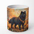 Black Chow Chow Fall Decorative Soy Candle Nature Soy Wax Essential Oil Home Decor Ideal for Bedroom Kitchen Bath Office Gift, 10 oz