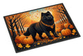 Black Chow Chow Fall Doormat Indoor Outdoor 24H X 36W Front Door Mat Rugs for Entryway, Non Slip Washable Low Pile,