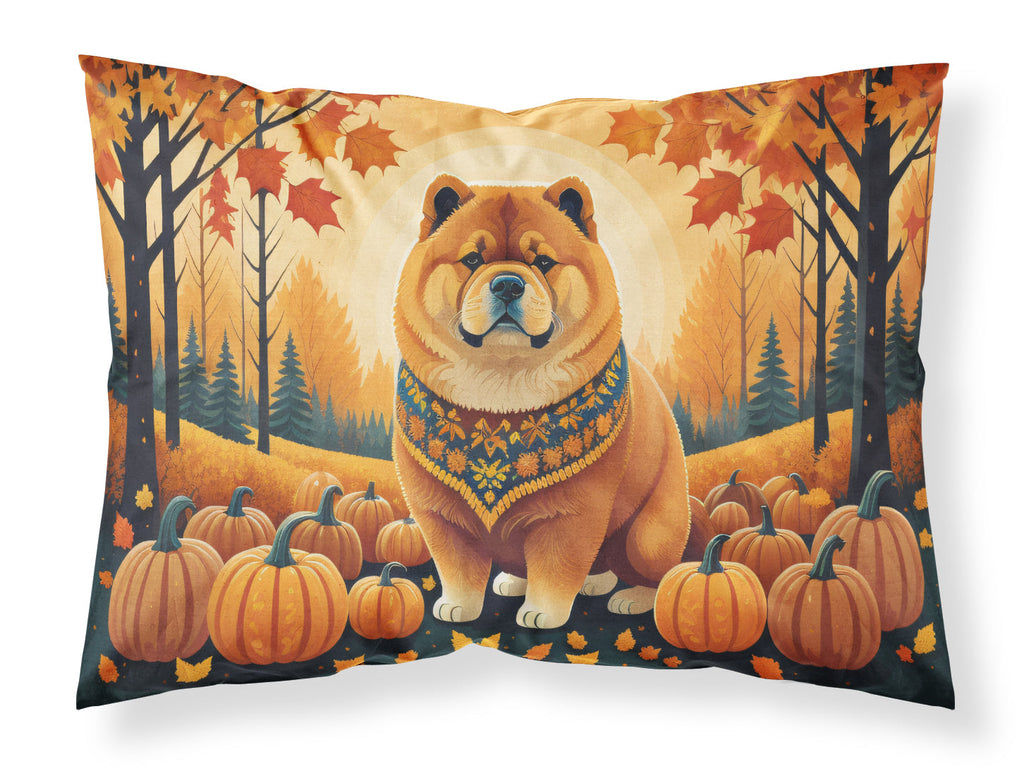 Chow Chow Fall Standard Pillowcase Lightweight Super Soft Easy Care Decorative Artwork Pillowcase, Standard