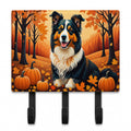 Collie Fall Leash or Key Holder Wall Hooks, Coat Rack Wall Mount, for Hanging Keys, Towels, Aprons, Leashes