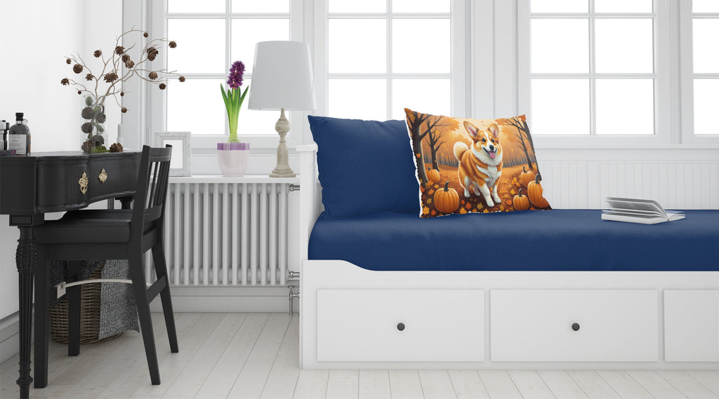 Corgi Fall Standard Pillowcase Lightweight Super Soft Easy Care Decorative Artwork Pillowcase, Standard