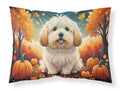 Coton De Tulear Fall Standard Pillowcase Lightweight Super Soft Easy Care Decorative Artwork Pillowcase, Standard